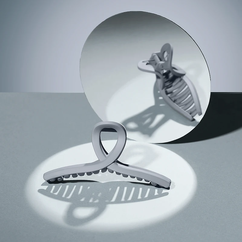 THE HAIR EDIT French Twist Claw Clip - Slate