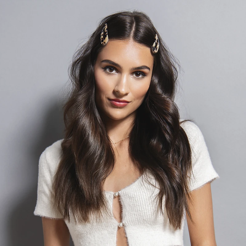 THE HAIR EDIT Snap Triangles Hair Clips Set - Tortoise