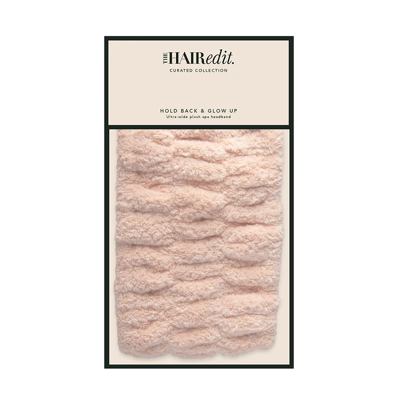 THE HAIR EDIT Hold Back & Glow Up Ultra-Wide Spa Headband