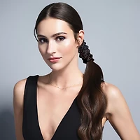 THE HAIR EDIT Ruched Ribbons Skinny Satin Scrunchies Set - 8-Pack