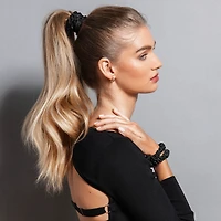 THE HAIR EDIT Ruched Ribbons Skinny Satin Scrunchies Set - 8-Pack