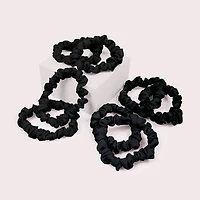 THE HAIR EDIT Ruched Ribbons Skinny Satin Scrunchies Set - 8-Pack