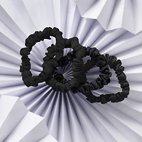 THE HAIR EDIT Ruched Ribbons Skinny Satin Scrunchies Set - 8-Pack