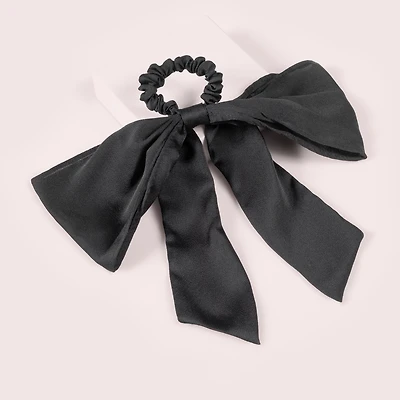 THE HAIR EDIT Bow Sash Knotted Ribbon Scrunchie