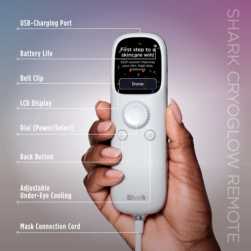 SHARK CryoGlow™ Cooling + LED Face Mask