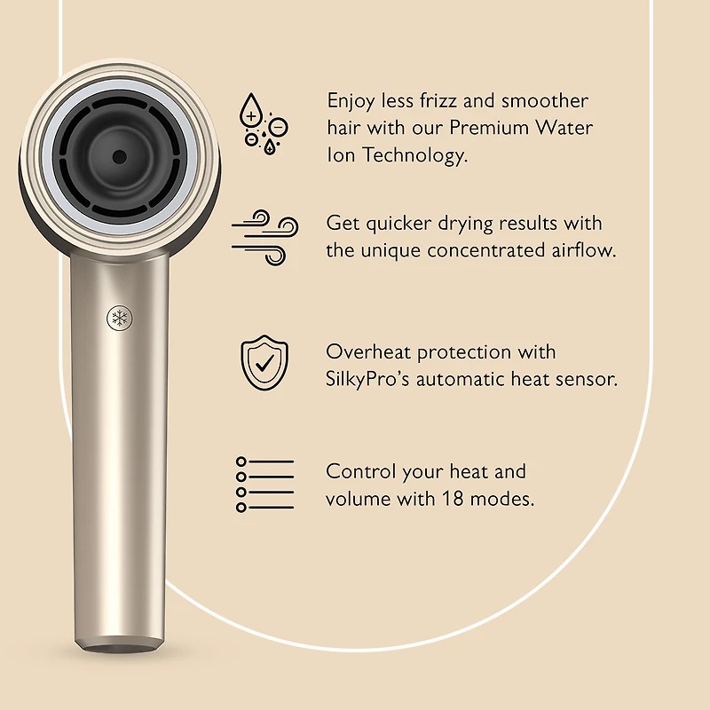 SILK'N SilkyAir Pro Brushless Hair Dryer with Premium Ion Technology