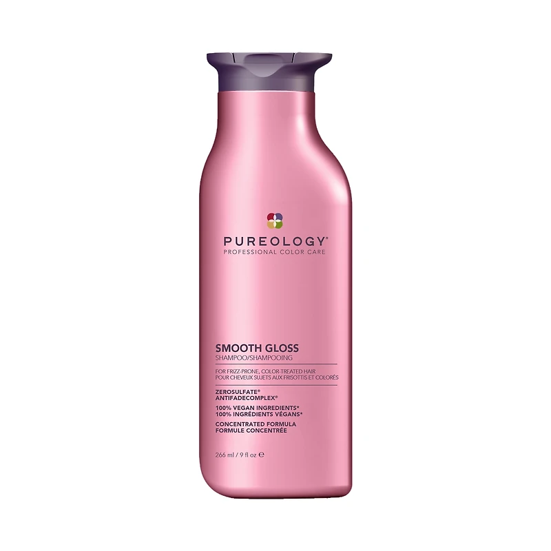 PUREOLOGY Smooth Gloss Sulfate-Free Shampoo for Frizzy Hair