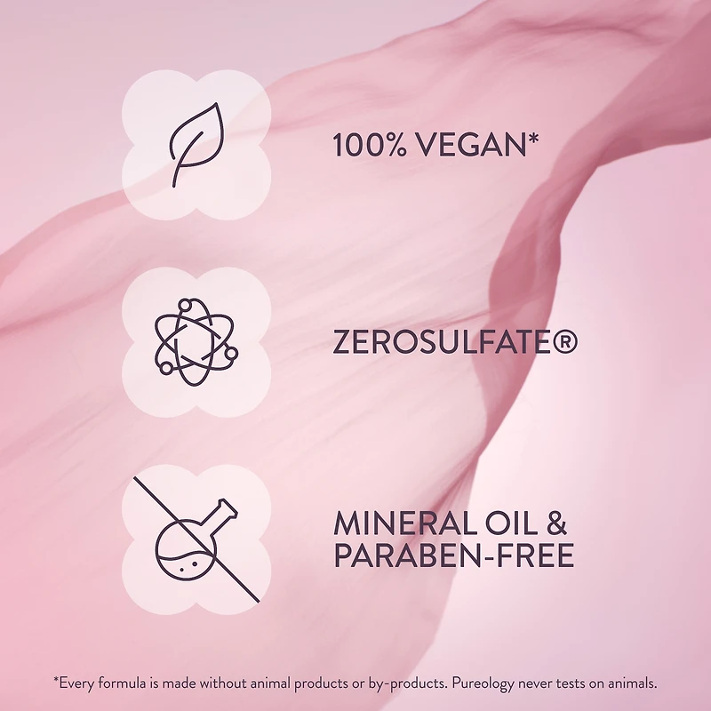 PUREOLOGY Smooth Gloss Sulfate-Free Shampoo for Frizzy Hair