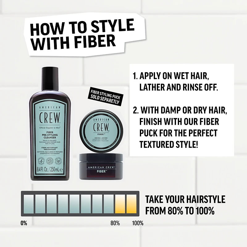 AMERICAN CREW Fiber Pre-Styling Shampoo
