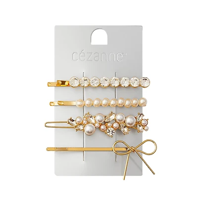 CEZANNE Pearl & Crystal Bobby Set