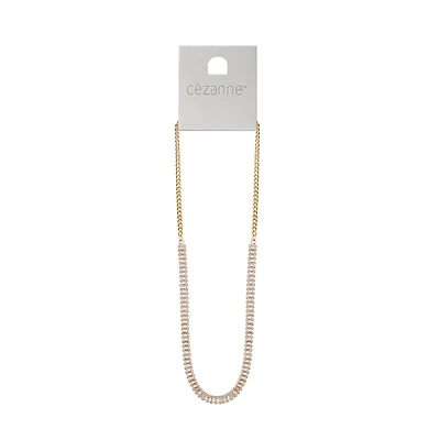 CEZANNE Gold Tennis Necklace