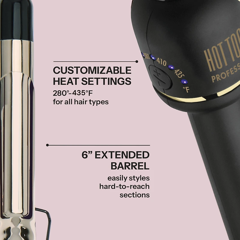HOT TOOLS Pro Artist 24K Gold Extended Barrel Curling Iron