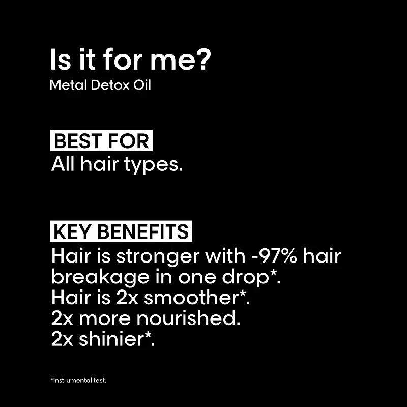L'OREAL PROFESSIONNEL Metal Detox Hair Oil for Dry & Damaged Hair