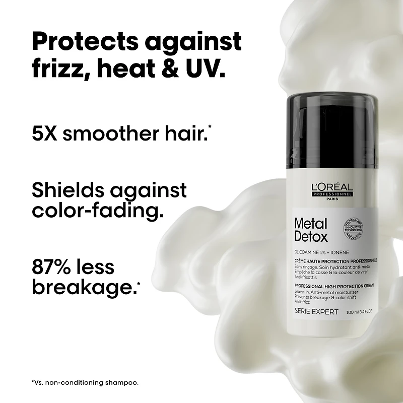L'OREAL PROFESSIONNEL Metal Detox Leave-in Cream for Damaged Hair & Breakage