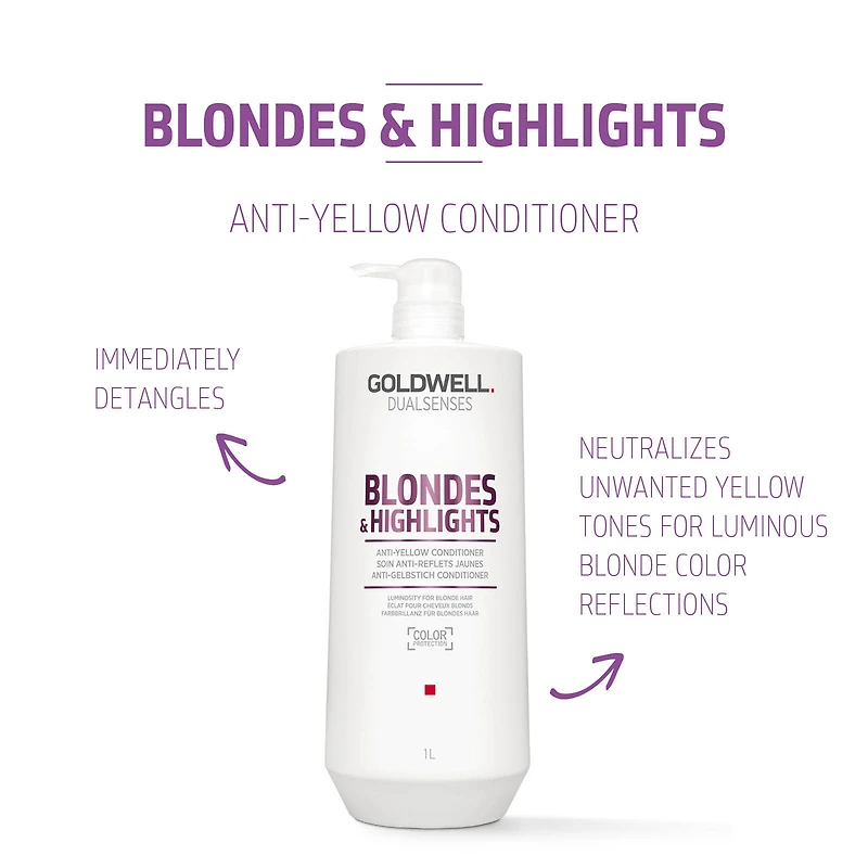 GOLDWELL Dualsenses Blonde & Highlights Anti Yellow Conditioner