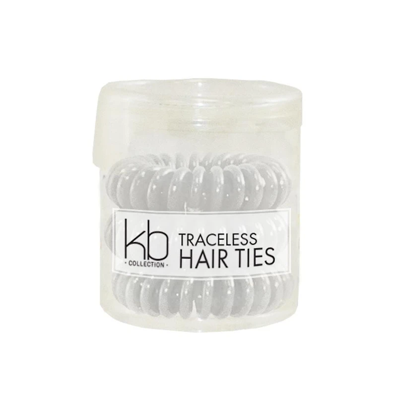 CLEARANCE KENNETH BERNARD Collection Traceless Small Hair Ties - Clear