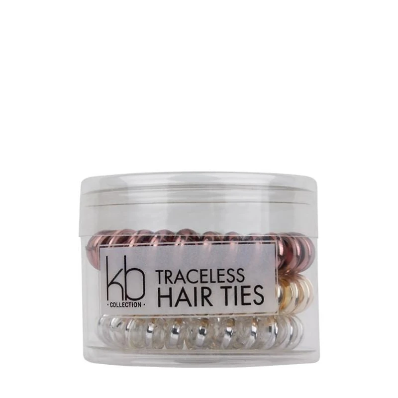 CLEARANCE KENNETH BERNARD Collection Large Traceless Hair Ties - Metallics