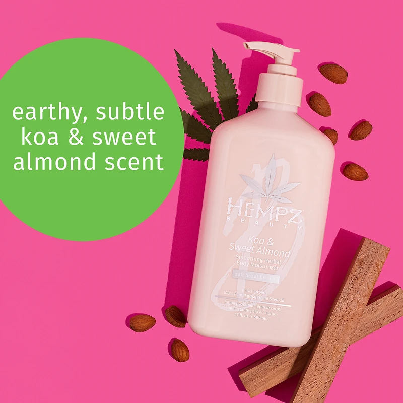 HEMPZ Koa & Sweet Almond Smoothing Herbal Moisturizer