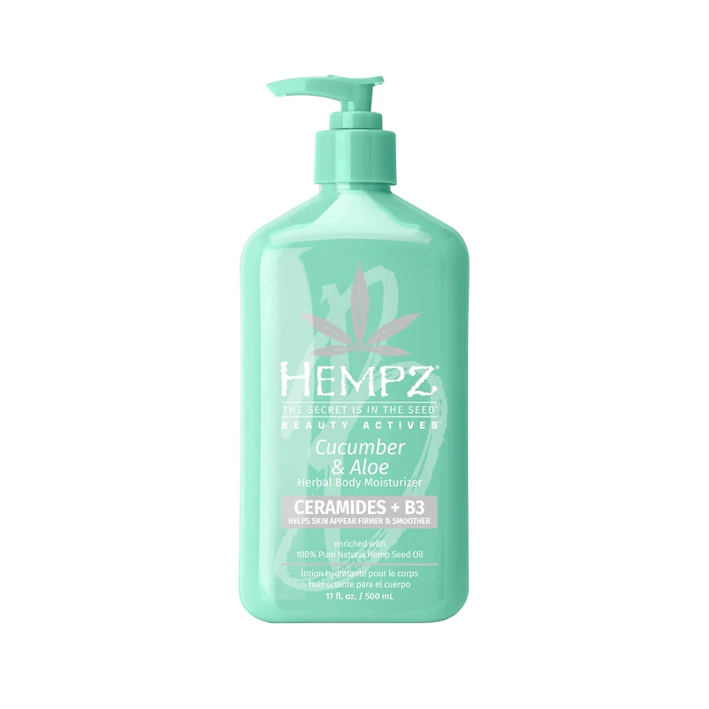 HEMPZ Beauty Actives Cucumber & Aloe Herbal Body Moisturizer