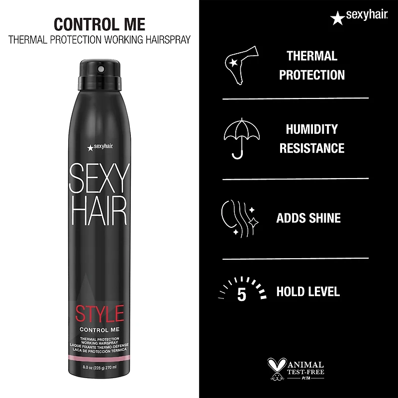 SEXY HAIR Control Me Thermal Protection Working Hairspray