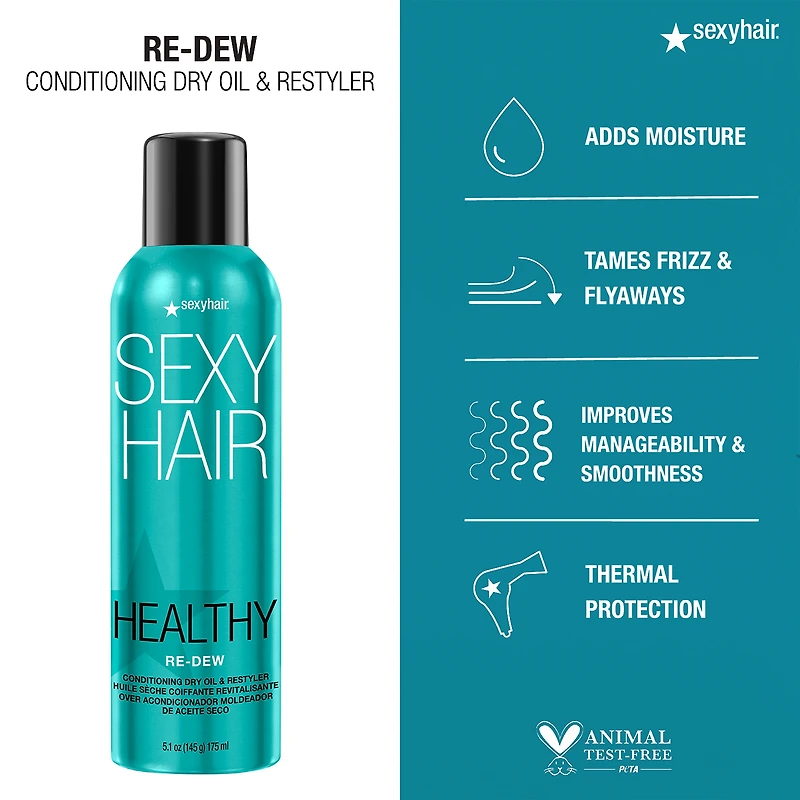 SEXY HAIR Re-Dew Conditioning Dry Oil & Restyler