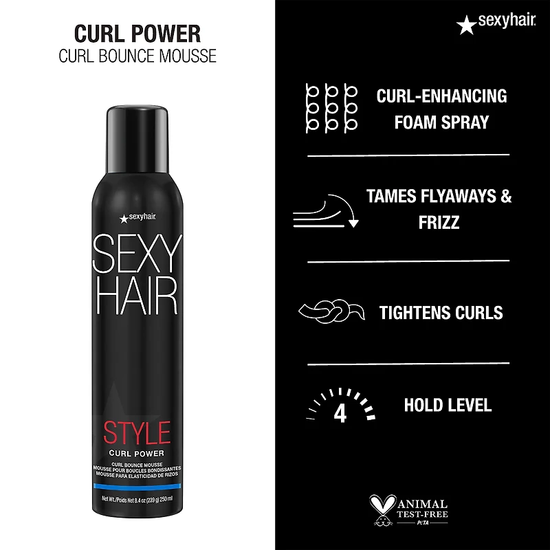 SEXY HAIR Style Curl Power Curl Bounce Mousse