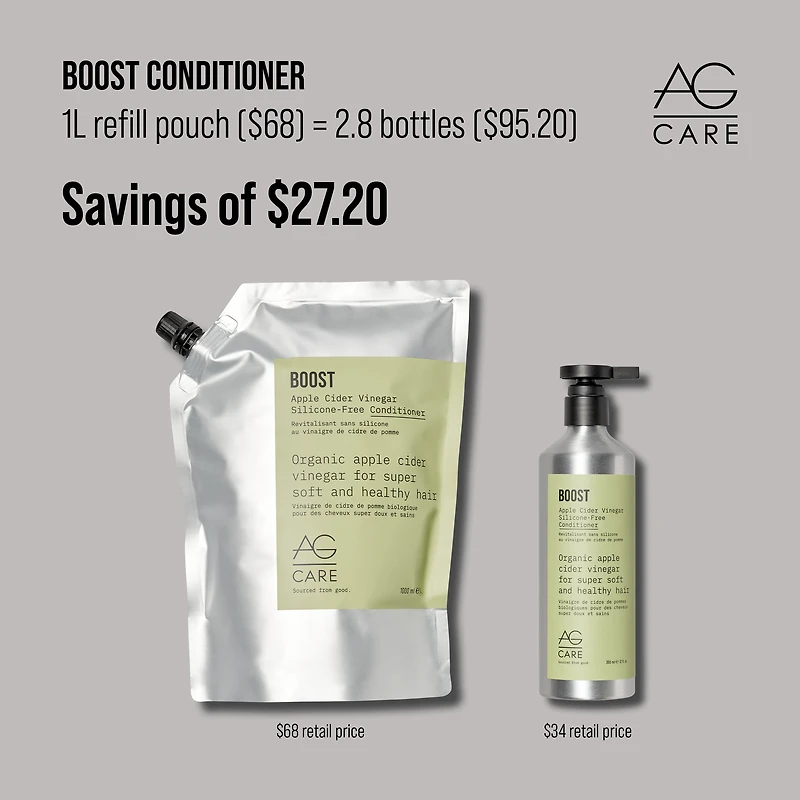 AG CARE Boost Apple Cider Vinegar Silicone-Free Conditioner