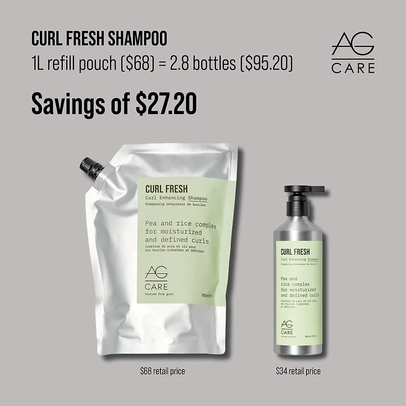 AG CARE Curl Fresh Enhancing Shampoo
