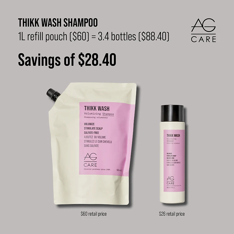 AG CARE Thikk Wash Volumizing Shampoo