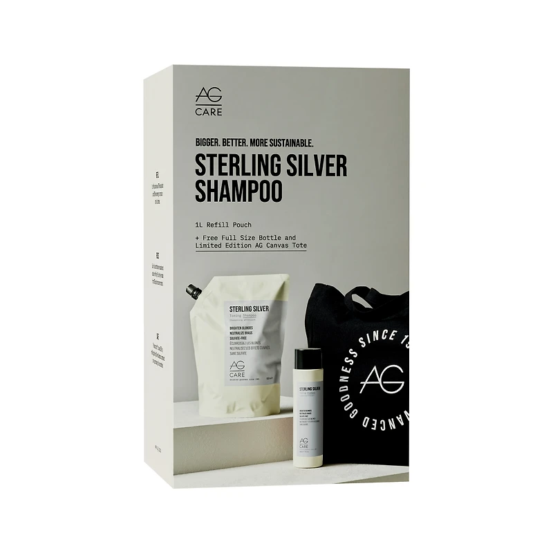 CLEARANCE AG CARE Sterling Silver Shampoo Refill Gift Set