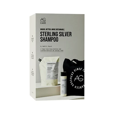 CLEARANCE AG CARE Sterling Silver Shampoo Refill Gift Set