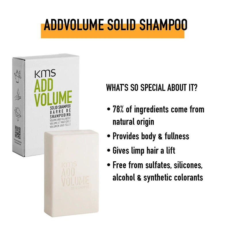 CLEARANCE KMS AddVolume Solid Shampoo