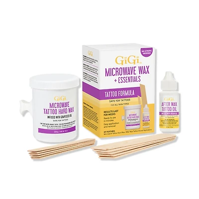 CLEARANCE GIGI Microwave Tattoo Hard Wax + Essentials Kit