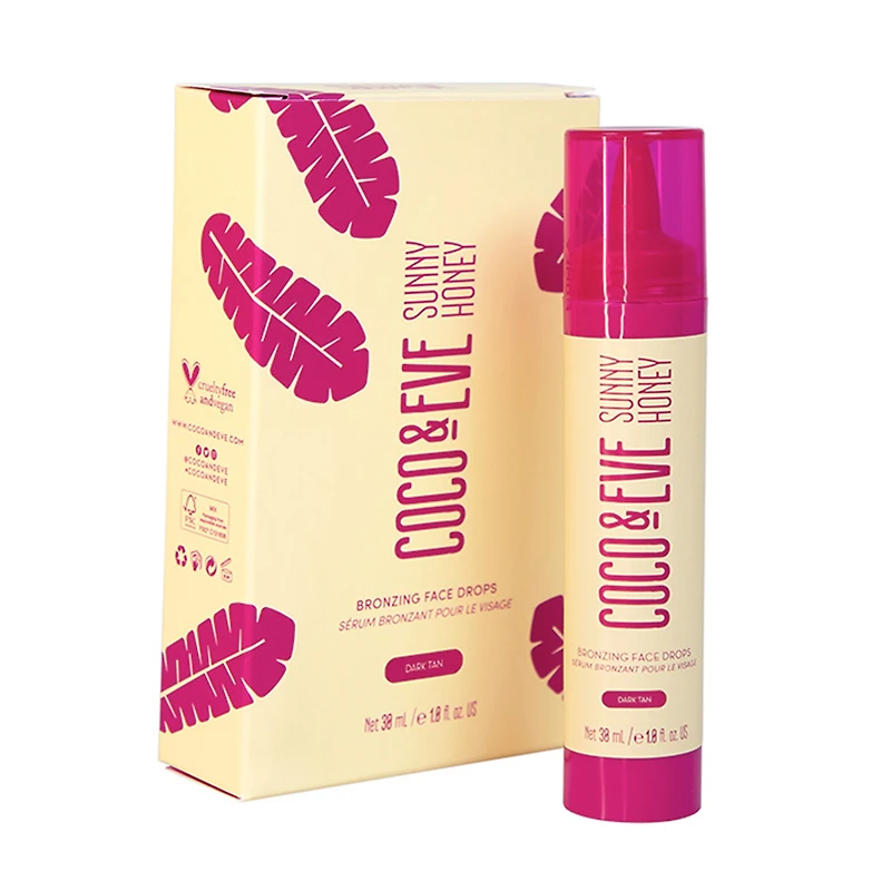 COCO & EVE Self Tan Bronzing Face Drops-Dark