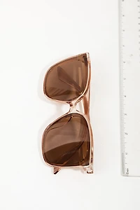 Marnie Grey Large Wayfarer Frame Sunglasses