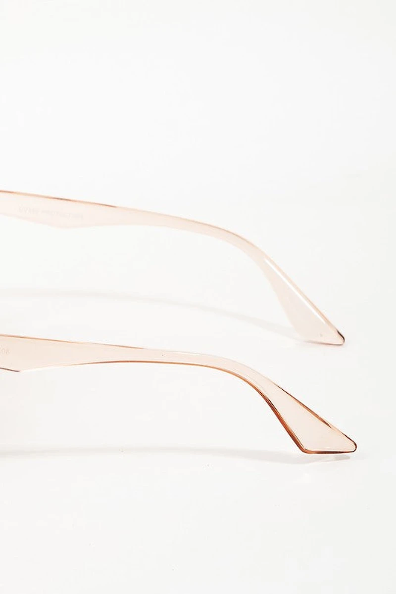 Marnie Grey Large Wayfarer Frame Sunglasses