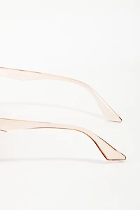 Marnie Grey Large Wayfarer Frame Sunglasses