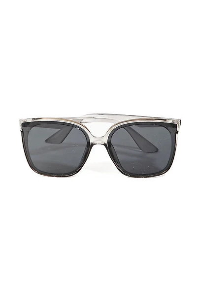 Marnie Grey Large Wayfarer Frame Sunglasses