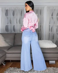 Westerly Baby Pink Silky Blouse