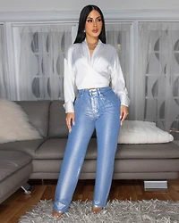 Westerly White Silky Blouse
