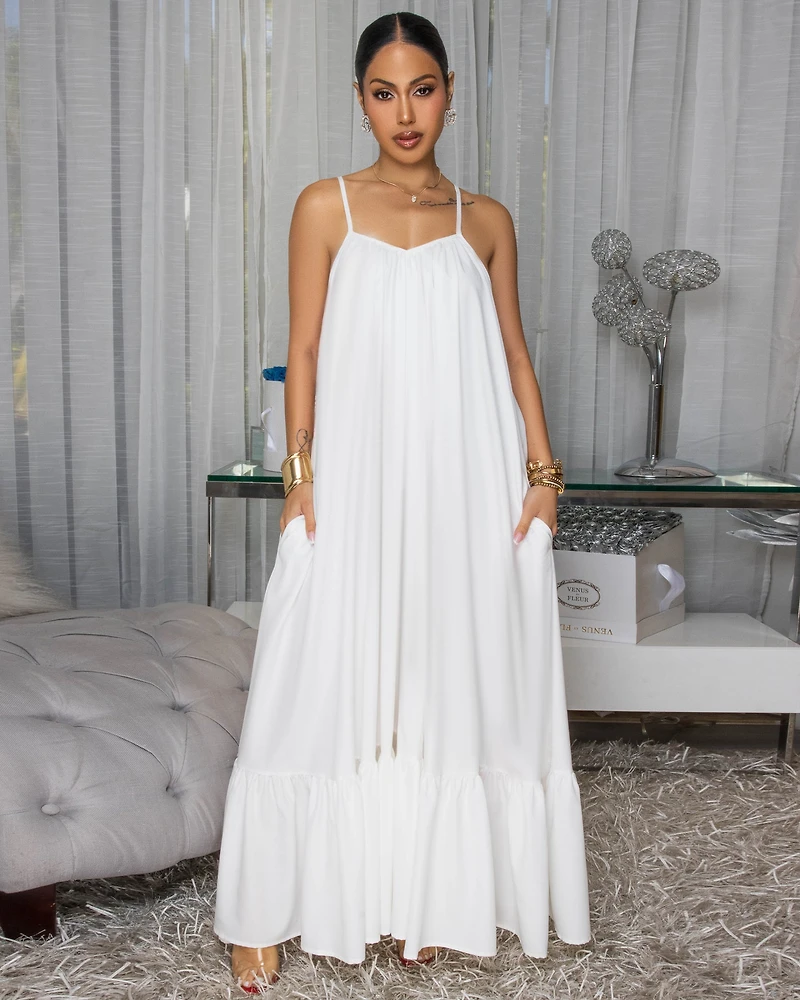 Petrovna Off-White Maxi Dress