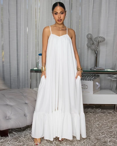 Petrovna Off-White Maxi Dress