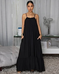 Petrovna Black Maxi Dress