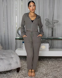 Keiser Dust Olive Net Design Jogger Set