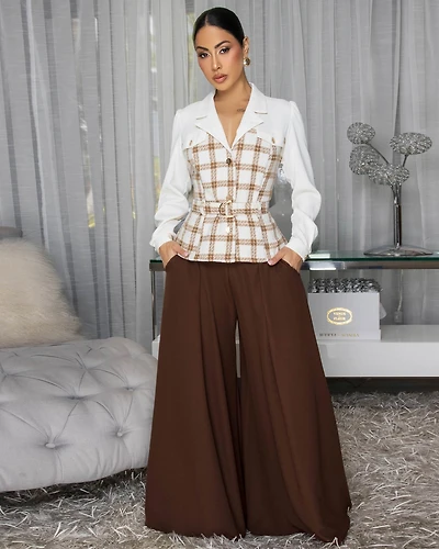 Aldo Brown Palazzo Pants