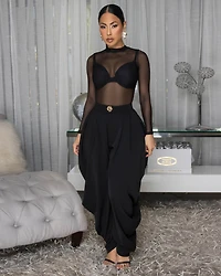 Cheyenne Black Ruffle LUXE Pants