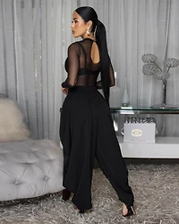 Cheyenne Black Ruffle LUXE Pants