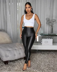 Adelynn White Ribbed Crop V-Neck Top