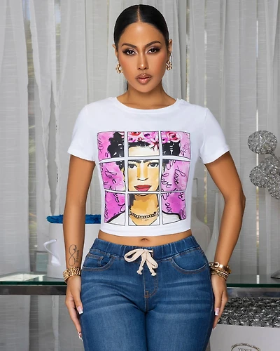 Zillah White Headshot Graphic T-Shirt