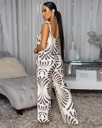 Aurora Cream Grey Top & Pants Set